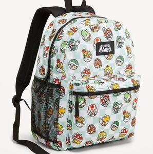 Old Navy Super Mario Bros Canvas Backpack New